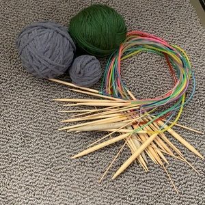 Knitting needles